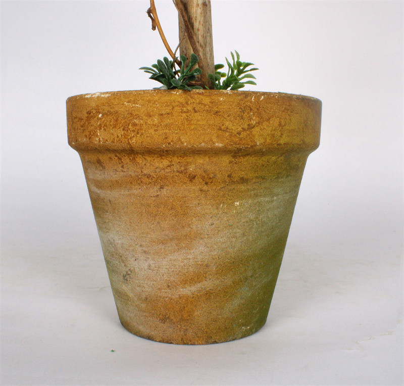 Faux Plants Indoor Kleine Bruine Pot