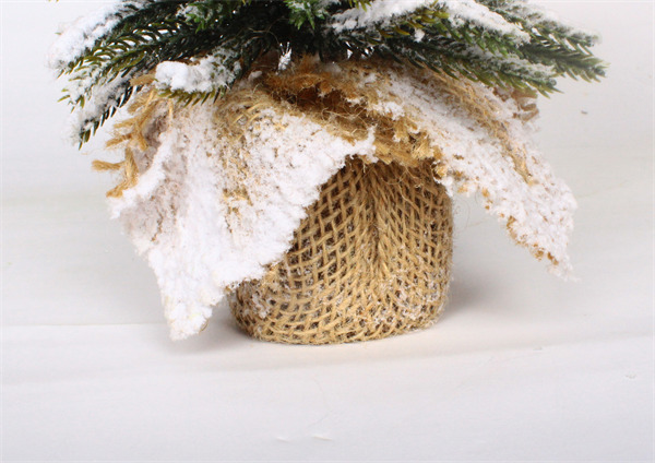 Kerstdecoraties met linnen basis Snow Finish