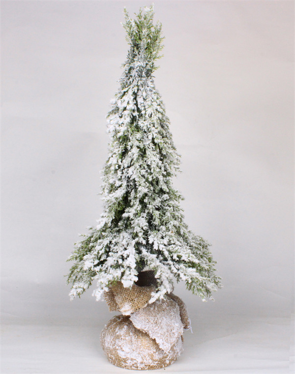 Groene kerstversiering voor kerstfeest Home Snow Finish