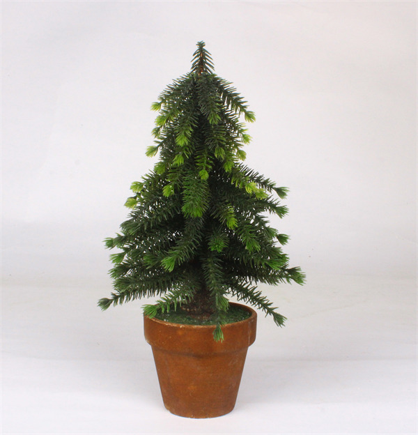 Tafelblad kerstboom groene afwerking