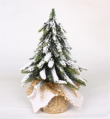 Kerstdecoraties met linnen basis Snow Finish