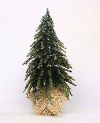 Kerstversiering met Jute Houten Basis Zilveren Afwerking