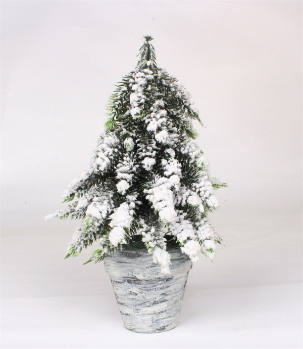 Christmas Decorations in White Pot.jpg